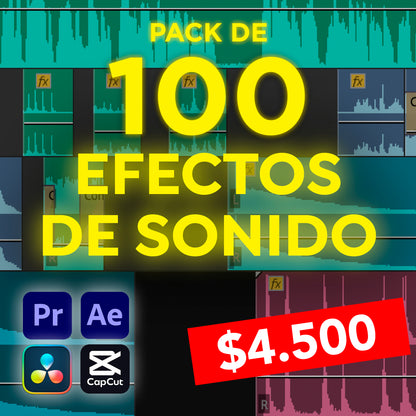 Pack de 100 Efectos de Sonido