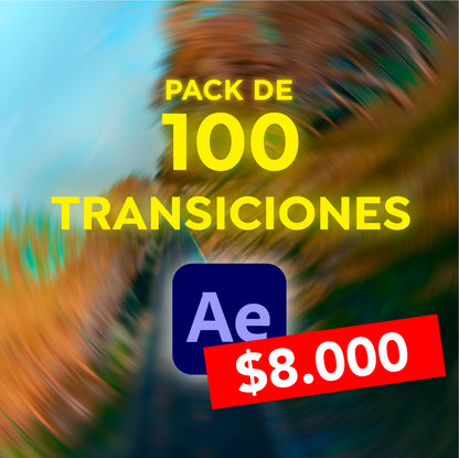Pack de 100 Transiciones para After Effects