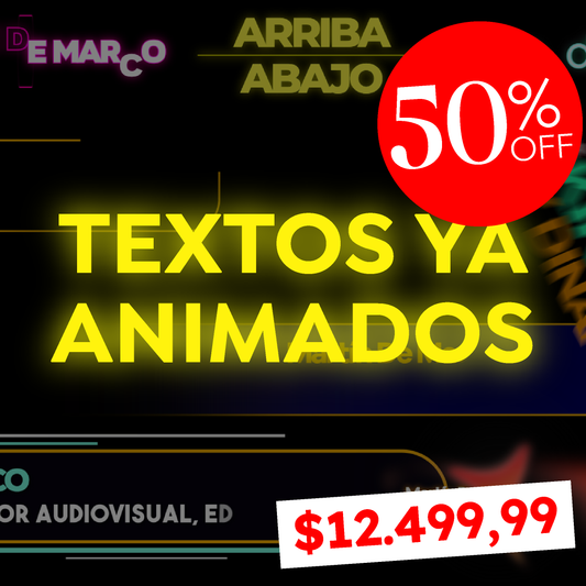 Pack de Textos ya animados