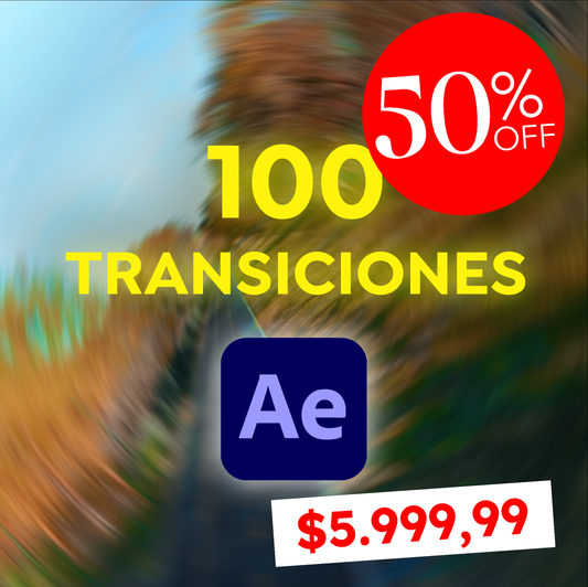 Pack de 100 Transiciones para After Effects